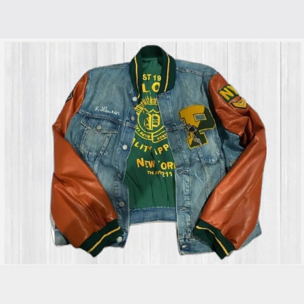 Ralph Lauren Denim Varsity Jacket